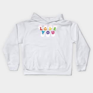 Bunnies Love You Kids Hoodie